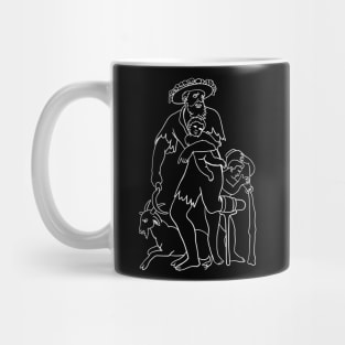 Saturn (Deity) With Capricorn and Aquarius Mug